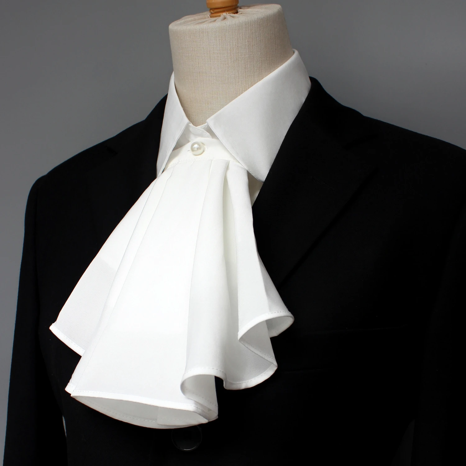 1 Piece White Renaissance Detachable Ruff Collar