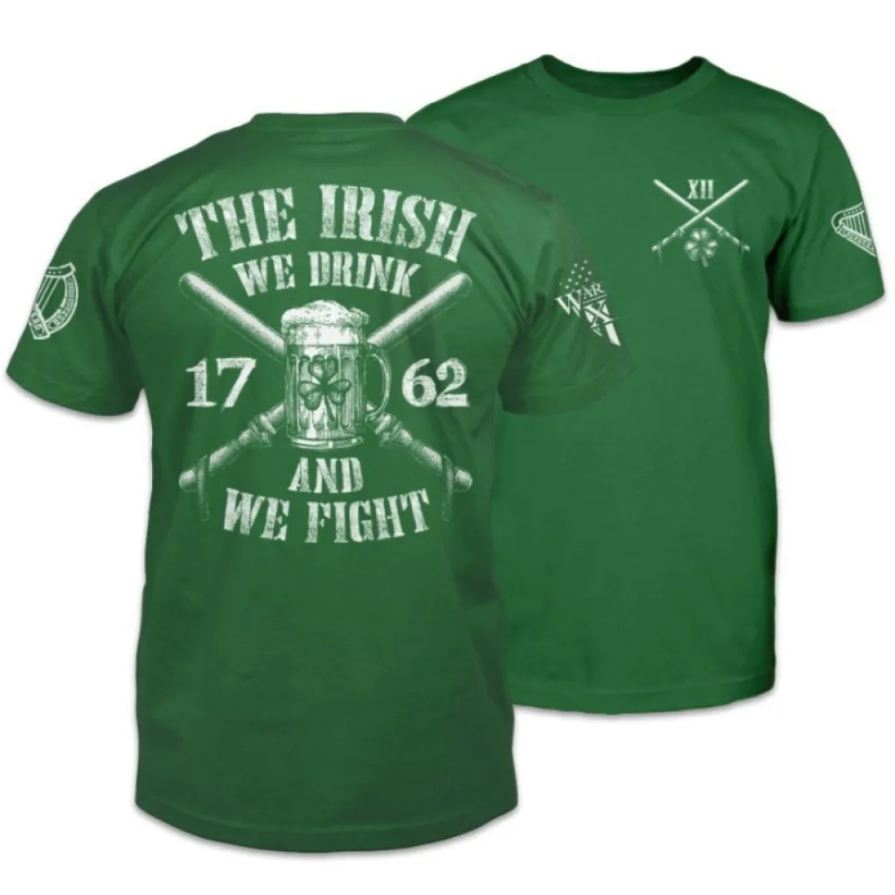 Mens 3D Clover Print T Shirt St Patricks Day Festive Clothing Casual Short Sleeve Breathable Crew Neck Summer Apparel