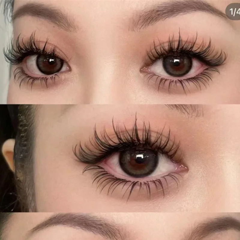 Grandma Rabbit Fk14 European Beauty Mixed Cat Style False Eyelashes One-Piece Transparent for Eye Makeup