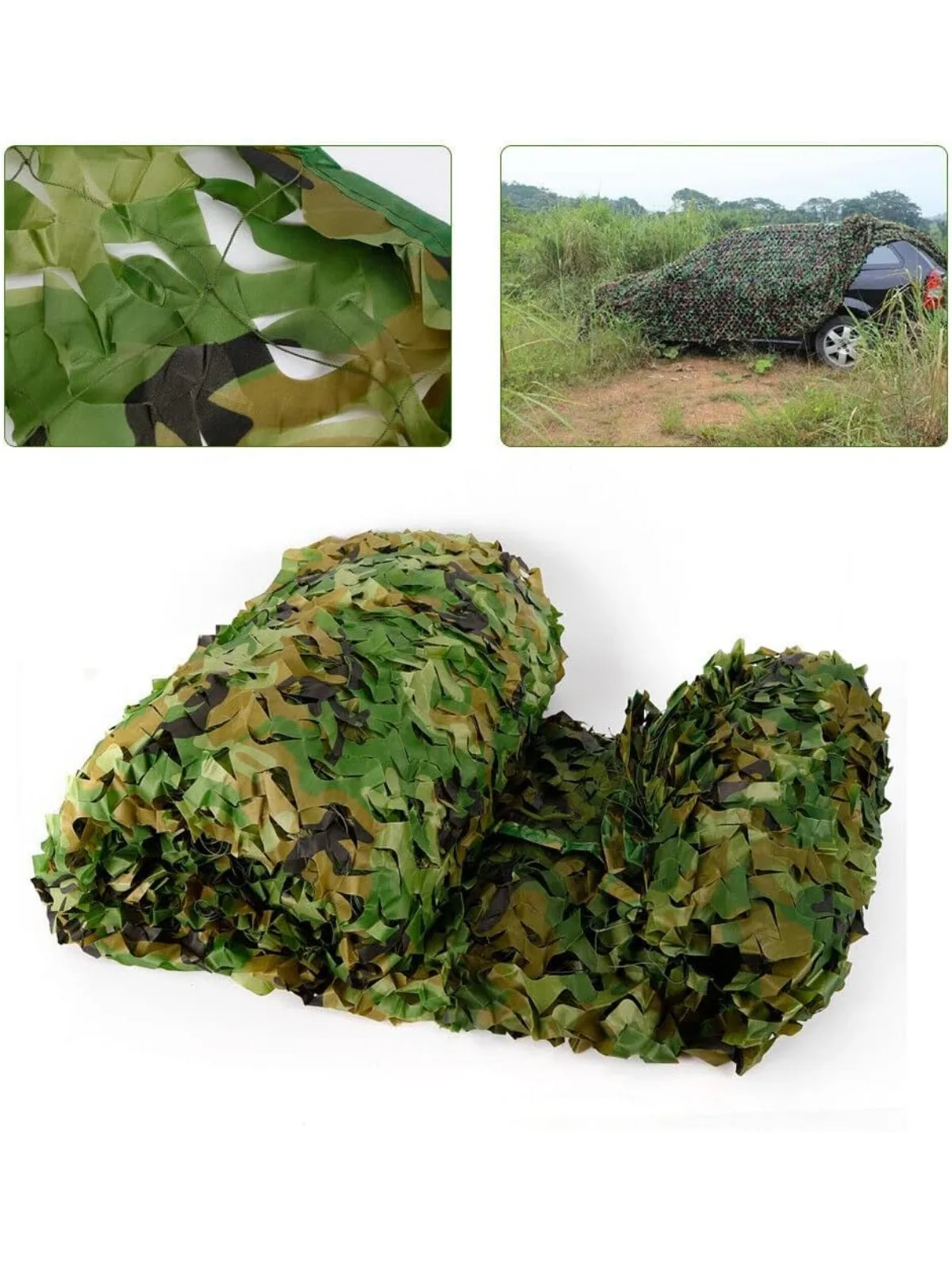 

6*8m Camouflage Netting Camo Net Woodland Net Military Mesh Covering Decorations Blinds for Sunshade Camping Shooting Hunting