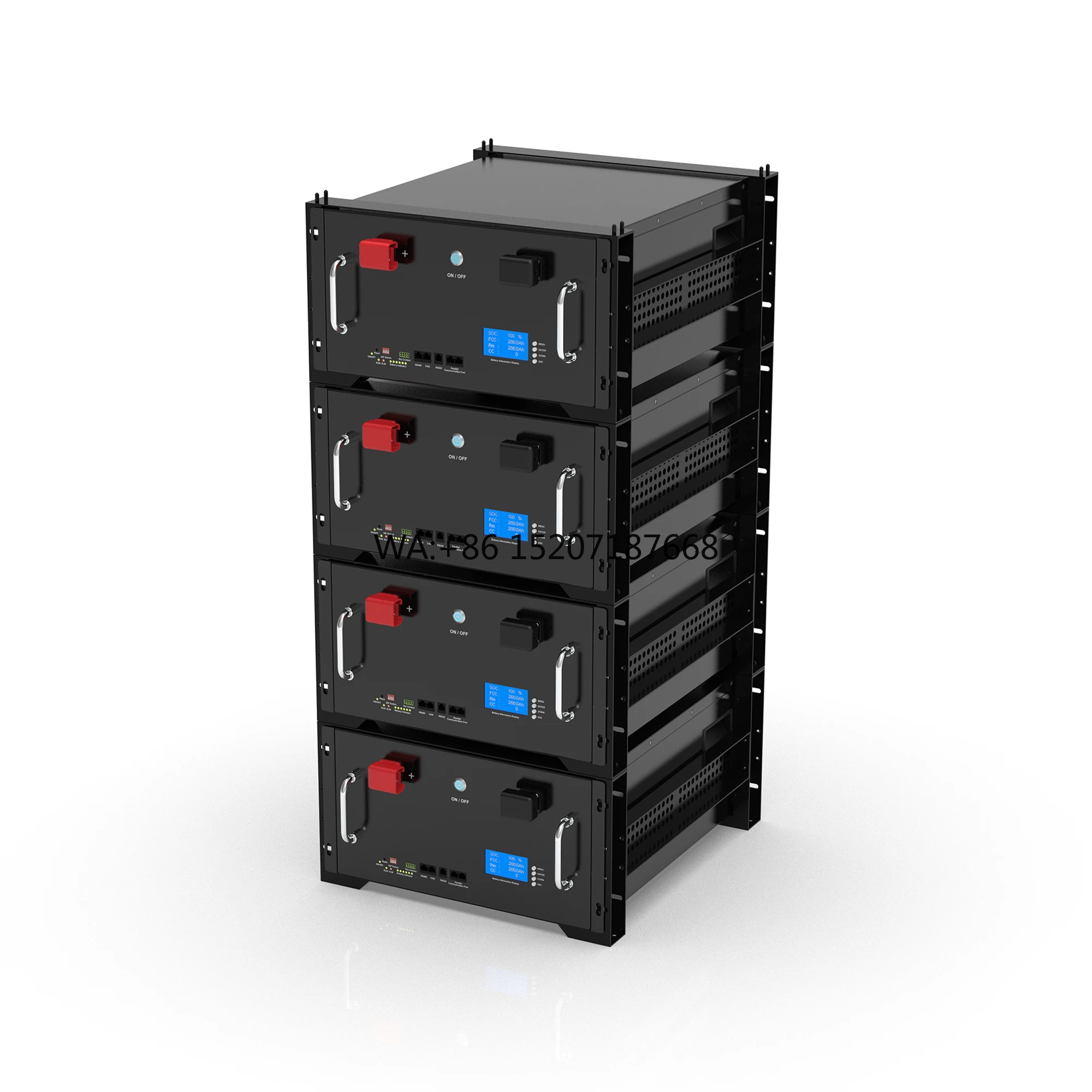 

Решение для хранения аккумуляторов 5 кВт 10 кВт Delong Lifepo4 24 В 200 Ач 400 Ач Стойка для бытовой энергии