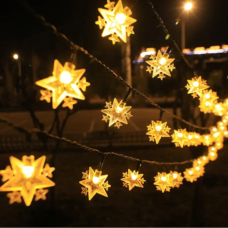 1.5m/3m/6m LED Solar Fairy Lights Outdoor Waterproof Christmas String Lights Garden Yard Holiday Decoration Solar Powered
