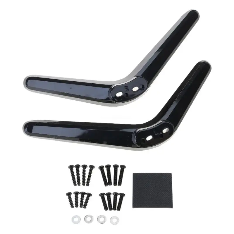 Suporte de TV universal, suporte de TV de mesa base, pernas de TV, pés de pedestal de TV com furos de montagem Distância 17-20 mm