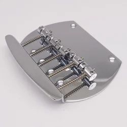 Pro Chrome 16mm Steel 5-String Bass Bridge for MM Style Electric Bass - Replacement Parts, Fits MusicMan 5-String