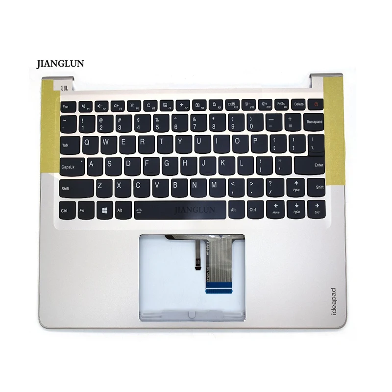 

JIANGLUN For Lenovo aIdeapad 710s-13ISK Gold Color Palmrest with US Layout Keyboard