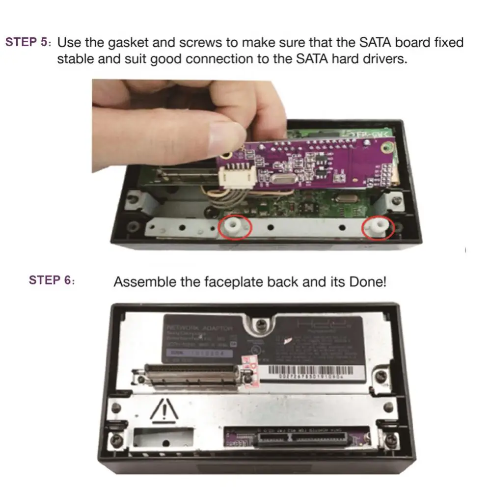 For 2 PS2 IDE Network Converter SATA Upgrade Board Hard Drive Adapter Kit