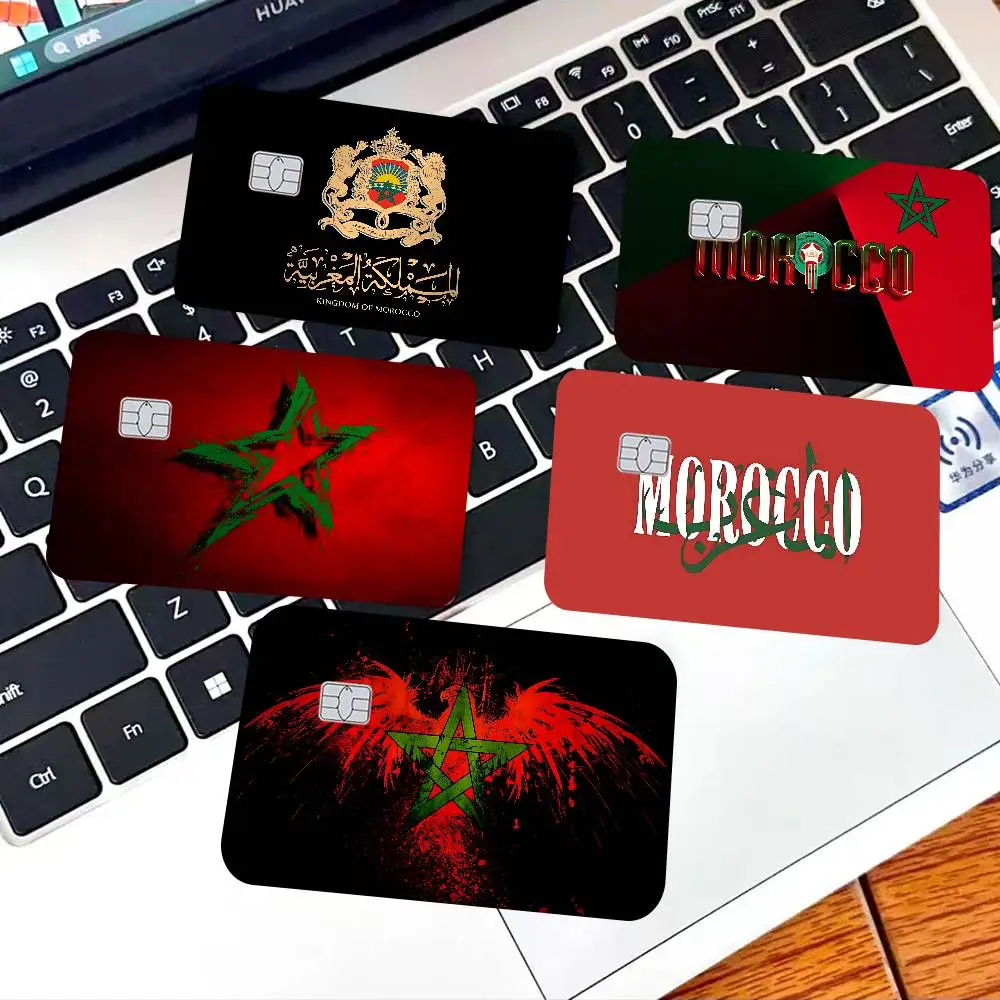 المغرب خريطة العلم 100٪ حار بيع أمين الائتمان الخصم البنك بطاقة حافلة بطاقة فيلم الجلد ملصق #2