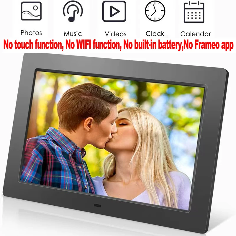 10-Zoll-Digitalfotorahmen mit 1280 x 800 IPS-Bildschirm, digitaler Bilderrahmen mit 1080P-Videomusik-Diashow, volle Funktion