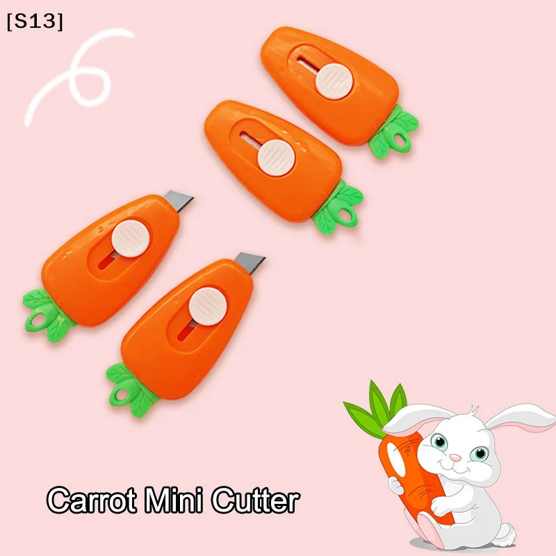 

Carrot Mini Utility Knife Cutter Portable Carrot Paper Cutter Courier Unpacking Knife[Q][Q]Q@
