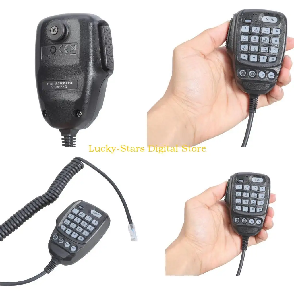 

T3EE PU Coiled Microphone Cable ABS Microphone Waterproof IP54 rate Microphone Accessory Simple to Operate for FTM-300DR