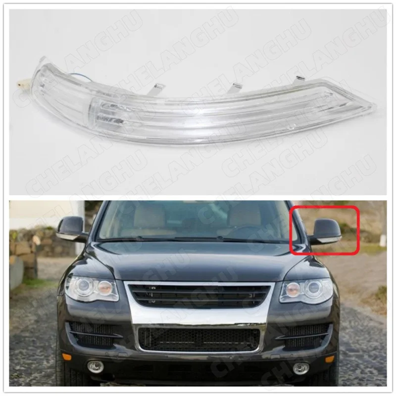 

Left Side For VW Touareg 2007 2008 2009 2010 Car-Stying Rear Mirror LED Turn Signal Indicator Light Lamp Driver Side LHD