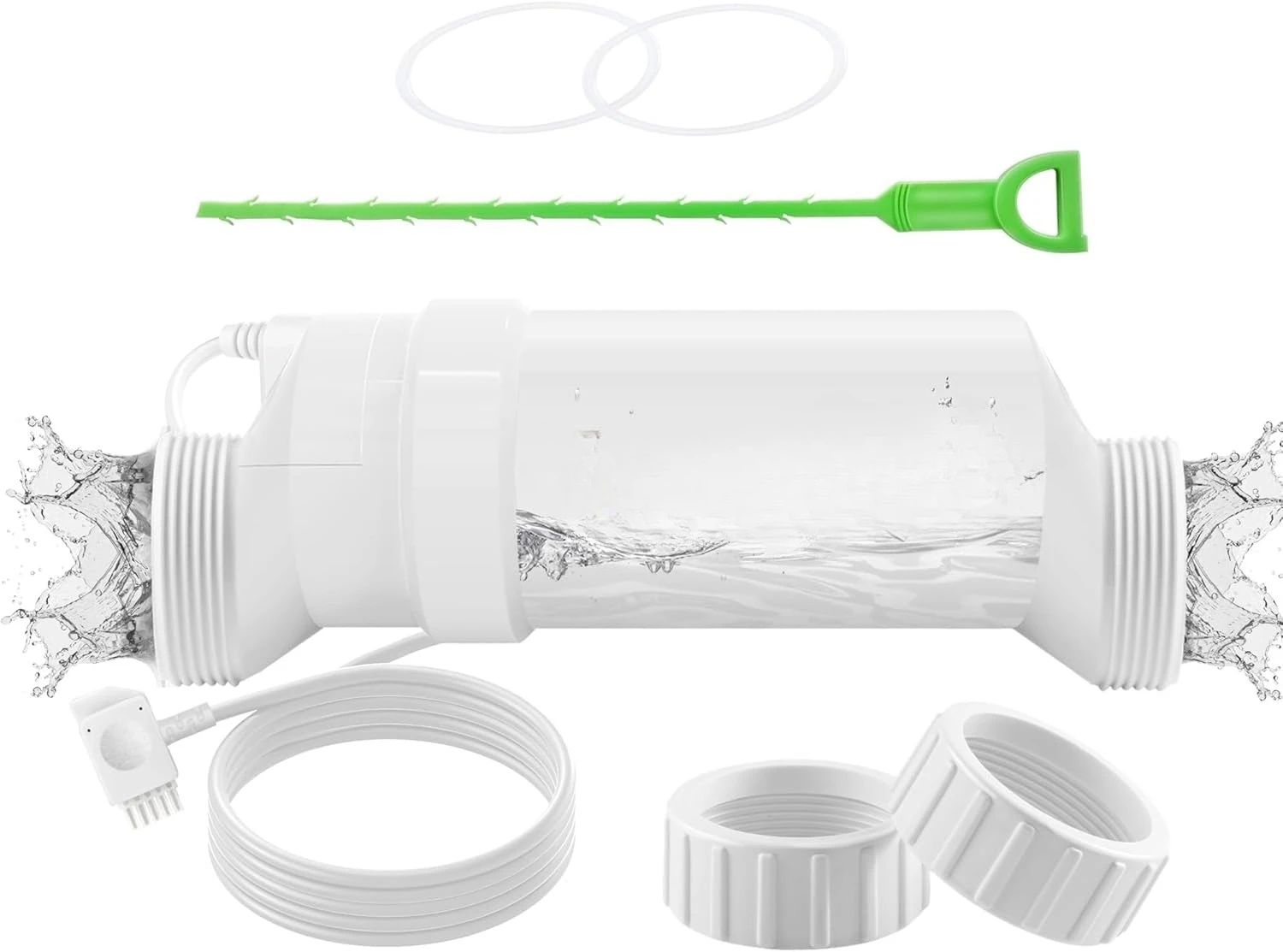 Célula de sal para piscina, generador de cloro sal, reemplazo de celda de sal para piscina, compatible con Hayward TurboCell W3T-Cell-15 BLW1T15H