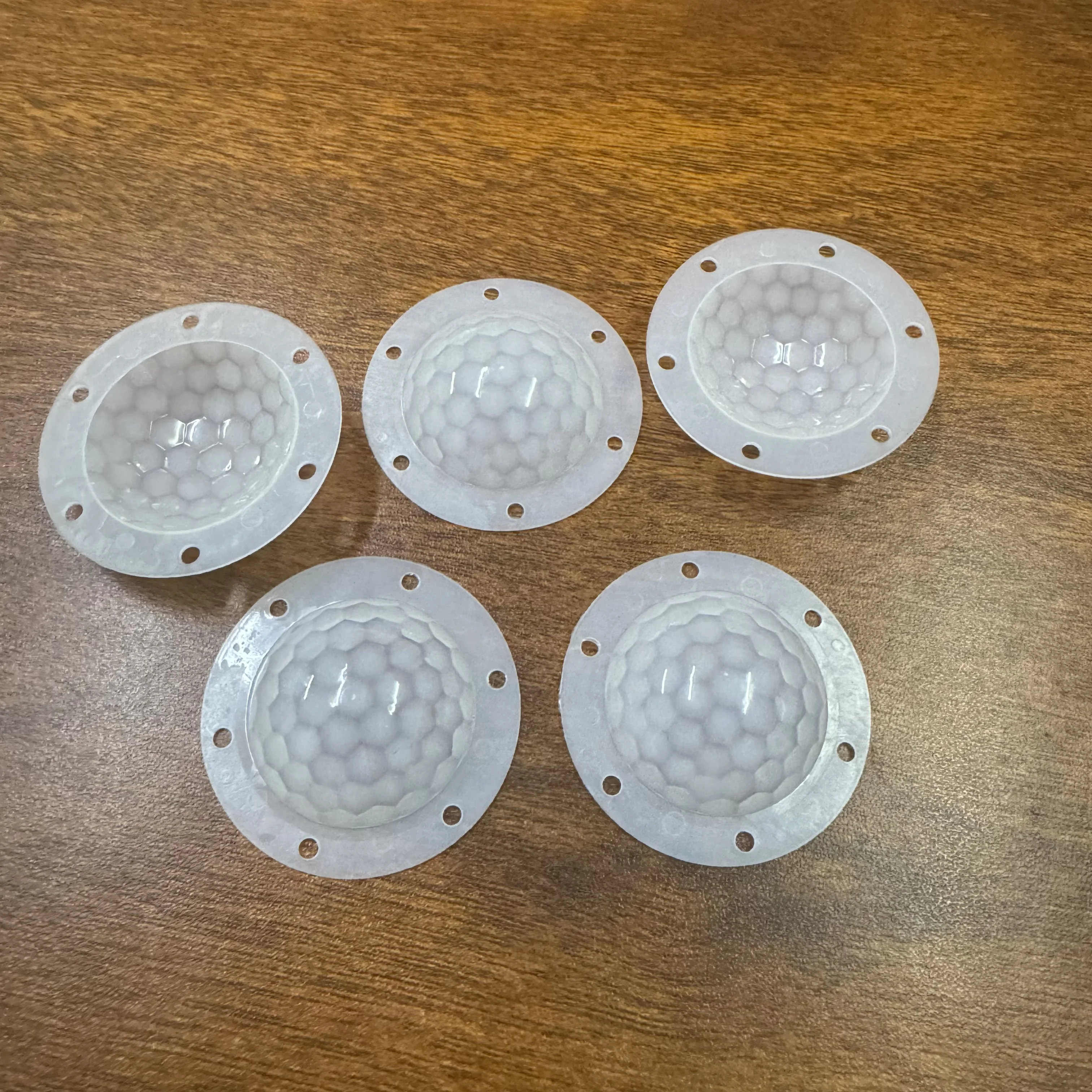 30pcs Far Sensing Distance Human Infrared Induction Fresnel Lens Pir Hdpe Round