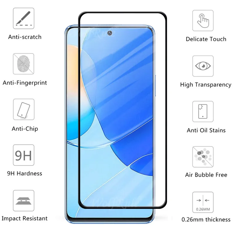 4-in-1 Für Huawei Nova 9 SE Glas Für Huawei Nova 9 SE Gehärtetem Glas Voll Kleber screen Protector Für Huawei Nova 9 SE Len Glas