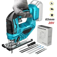 20V 65mm 2900RPM Cordless Jigsaw Electric Jig Saw Portable Multi-Function Woodworking Power Tool for Makita 18V Battery