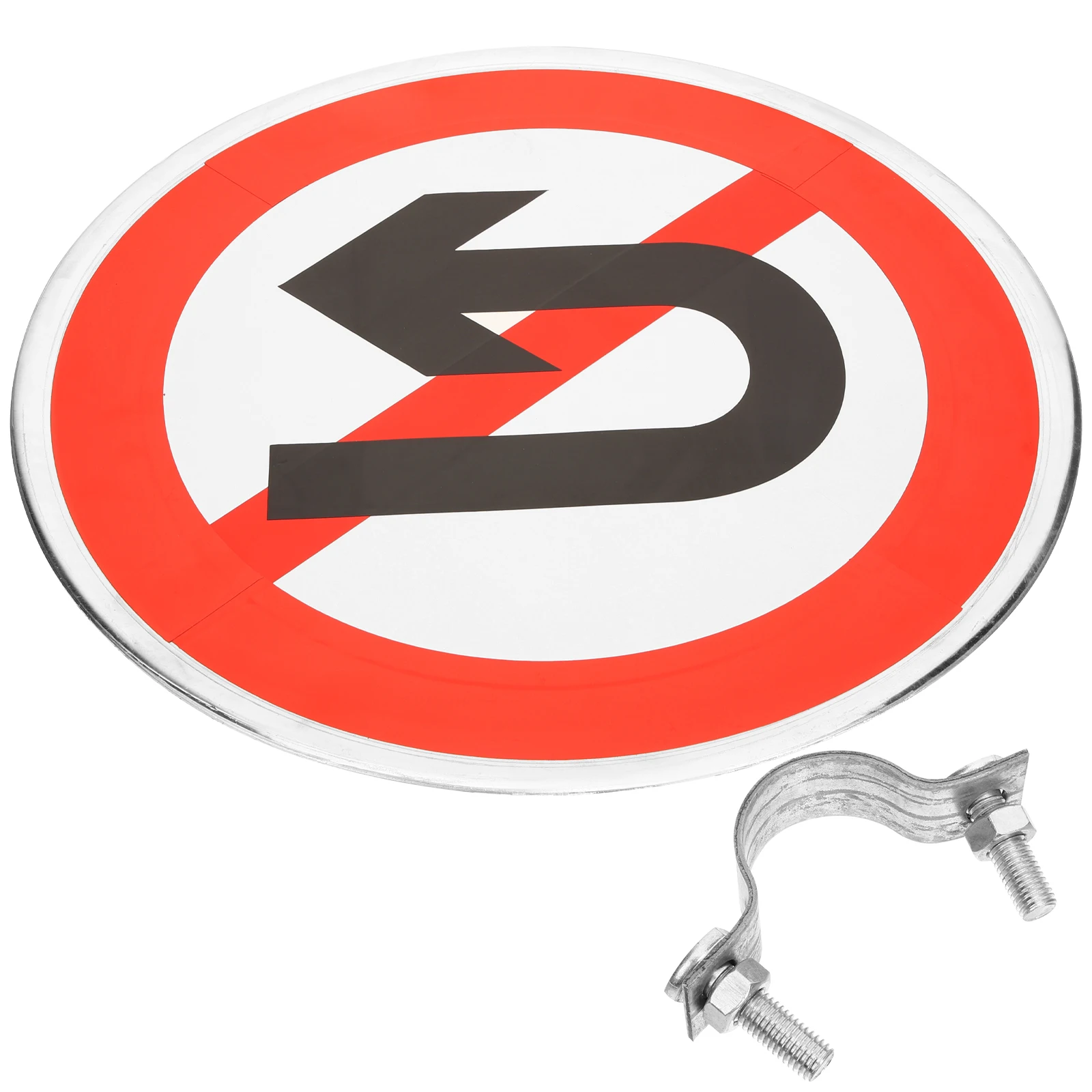 Weatherproof No Turn Around Sign Turning Signs Reflective Metal Private