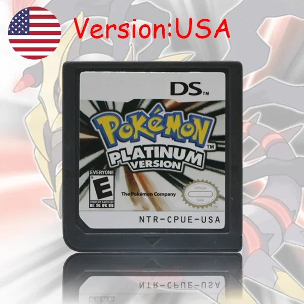 USA EUR FRA ITA NOE AUS ESP NDS Game Cartridge Pokémon Zwart Wit Platina Hartgoud Zilverzilver voor DS 2DS 3DS Console