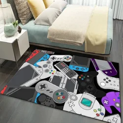 VIKAMA Cyberpunk 3D Console Carpet Video Game Controller Esports Room Decoration Floor Mat Cool Guest Hall Bedroom Carpet