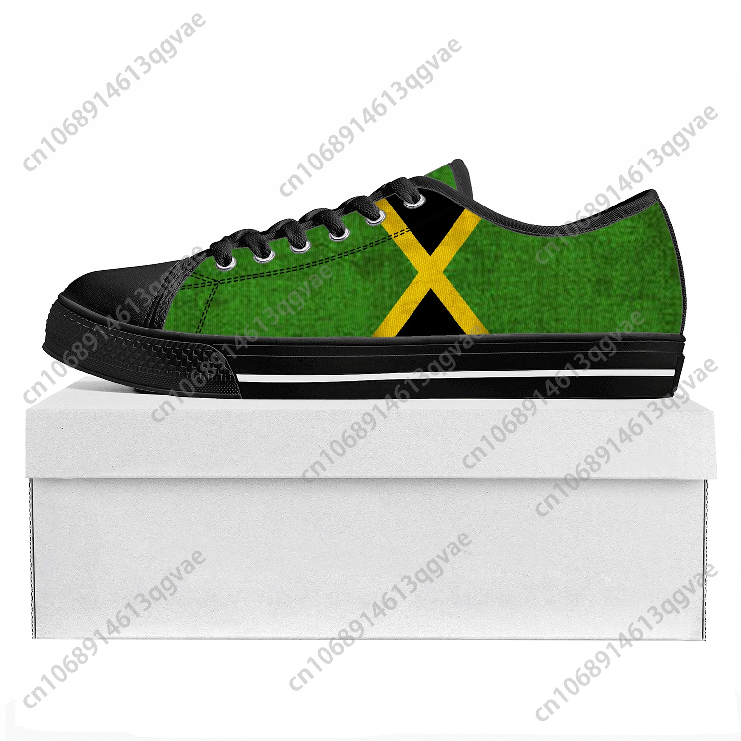 Jamaican Flag Low Top High Quality Sneakers Mens Womens Teenager Canvas Sneaker Jamaica Prode Casual Couple Shoes Custom Shoe