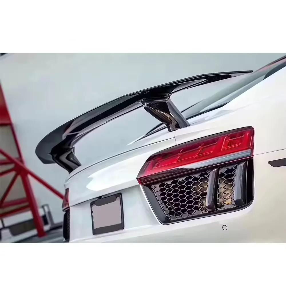 

R8 Auto Parts – Dry Carbon Fiber Rear Spoiler Replacement (The Perfect Parts, Sporty Aerodynamic)