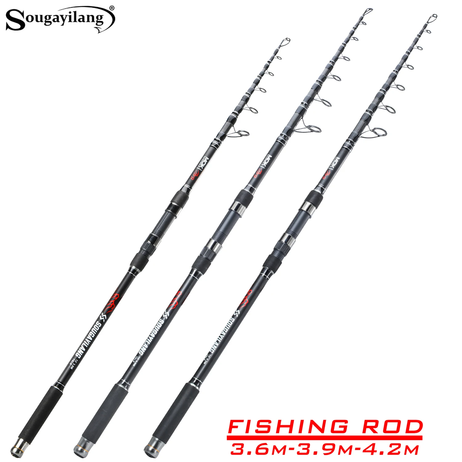 

Sougayilang 30T High Carbon Carp Fishing Rod 36 42 Meters EVA Non Slip Grip Telescopic Rod Hard Power Long Casting Fishing Rod