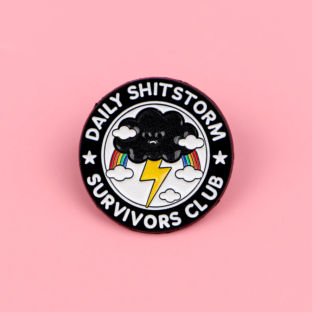 النجوم والسحب الداكنة المينا دبابيس دبابيس امرأة الرجال حقائب الظهر شارة موضة التلبيب مجوهرات أصدقاء هدايا عيد الميلاد