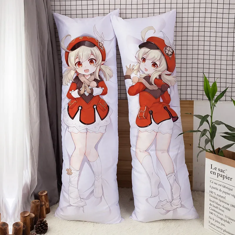 Game Genshin Impact Klee Dakimakura Hugging Body Anime Pillowcase Throw Cushion Pillow Cover Pillowcase Decoration Gifts