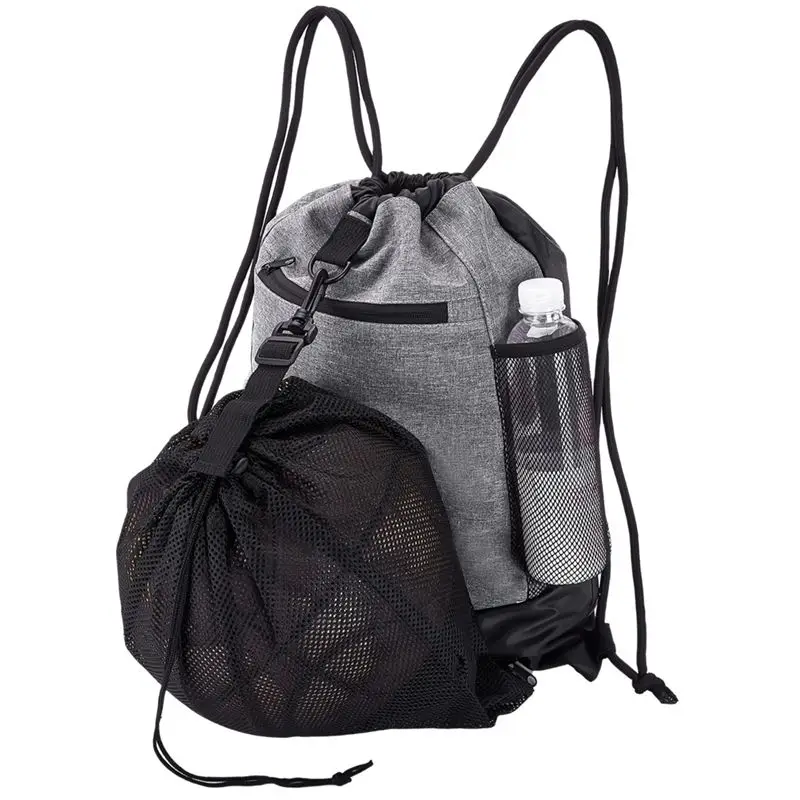 

Outdoor Sports Football Soccer Volleyball Ball Storage Bags Mesh Bag Portable Drawstring Basketball Backpack Eco-Friendly