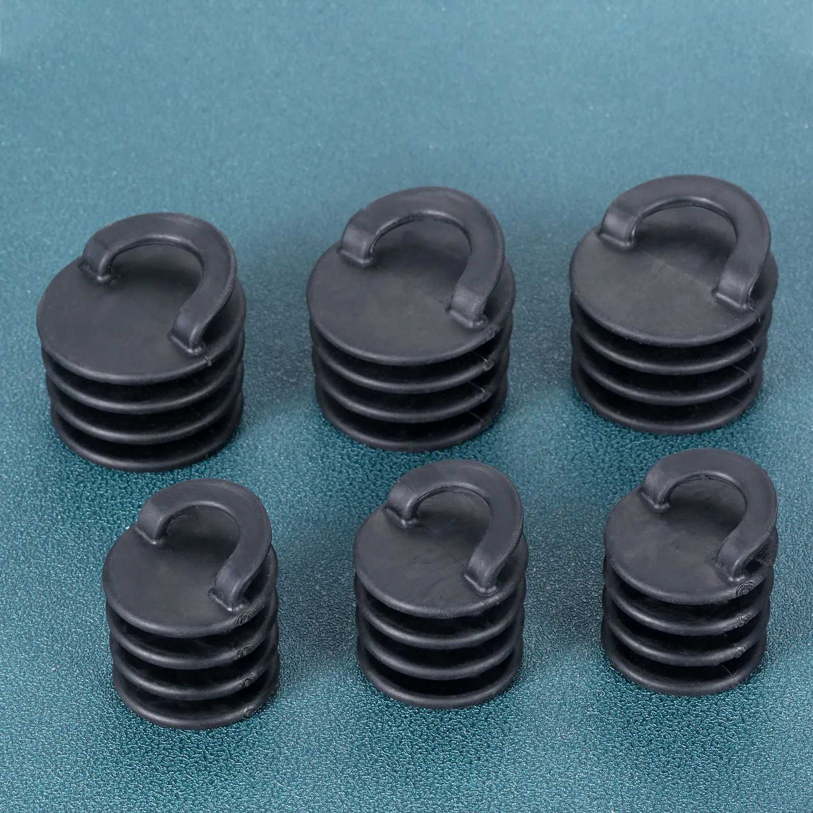 10 Stuks Kajak Scupper Stopper Stop Stop Stop Afvoer Gat Pluggen Bungs Voor Kano Rubberboot Marine Boot Accessoires Zwart Groot/Klein
