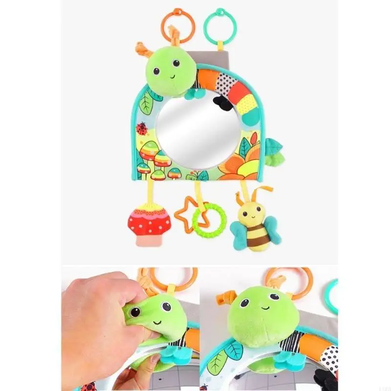 طفل مقعد السيارة مرآة لعبة معلقة الكرتون خشخيشات عربة قلادة لعبة سيارة الرضع L8RB #4