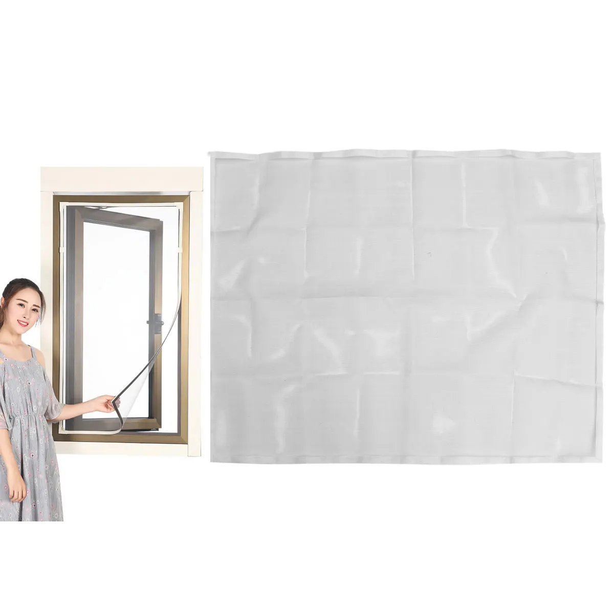 

Adhesive Stripe Screen Netting Mesh Curtain Accessories Mosquito Netting Curtain For Mosquito Proof Ventilation Summer Use