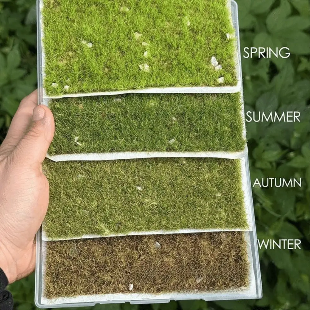 Nylon Miniature Grass Tuft Mini Scale Model Accessory Hand DIY Craft Material Sand Table Mat Realistic Simulation Grass