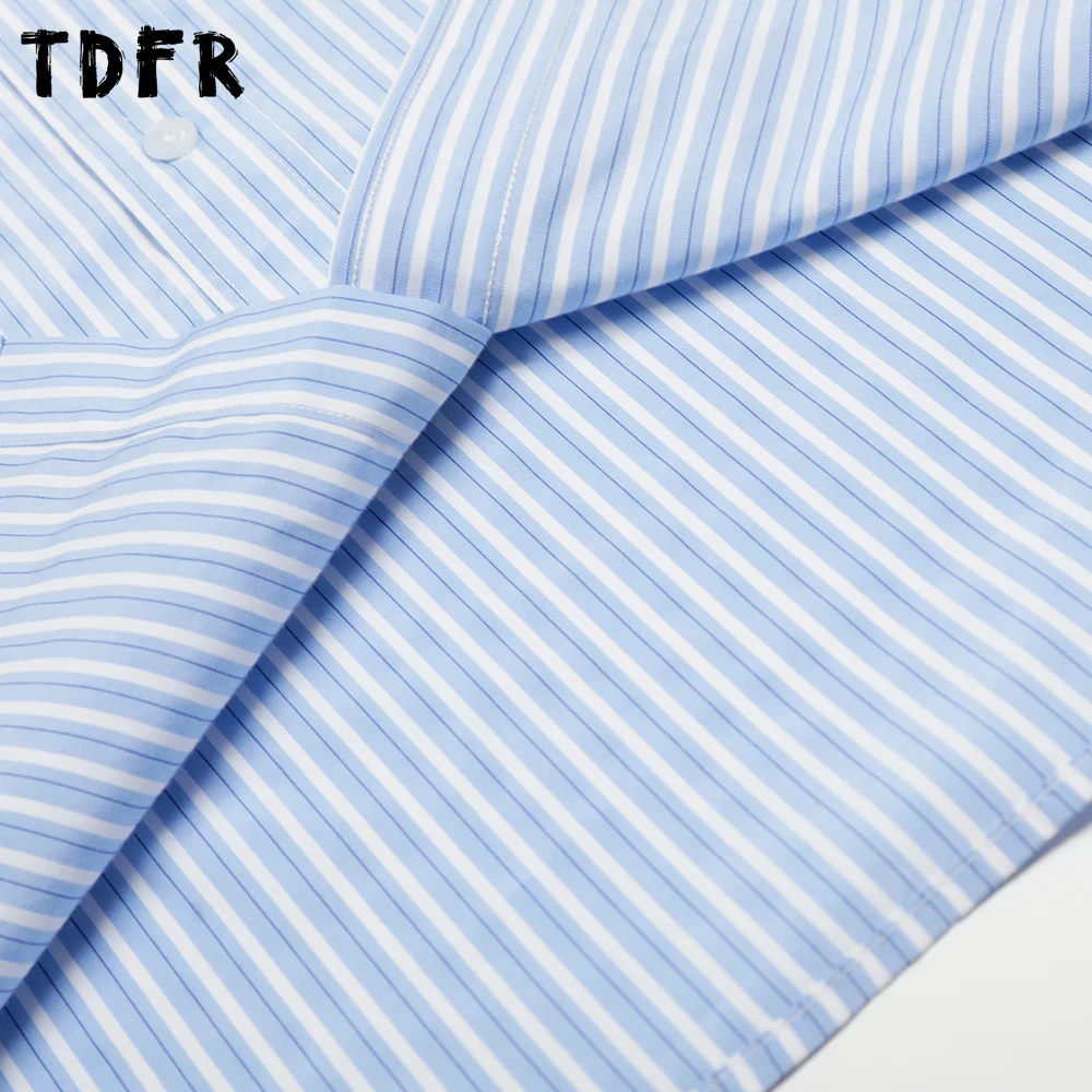 رسالة التطريز مقلمة قمصان رجالي الخريف عادية ريترو فضفاض التلبيب واحدة الصدر طويلة الأكمام قمصان رجل