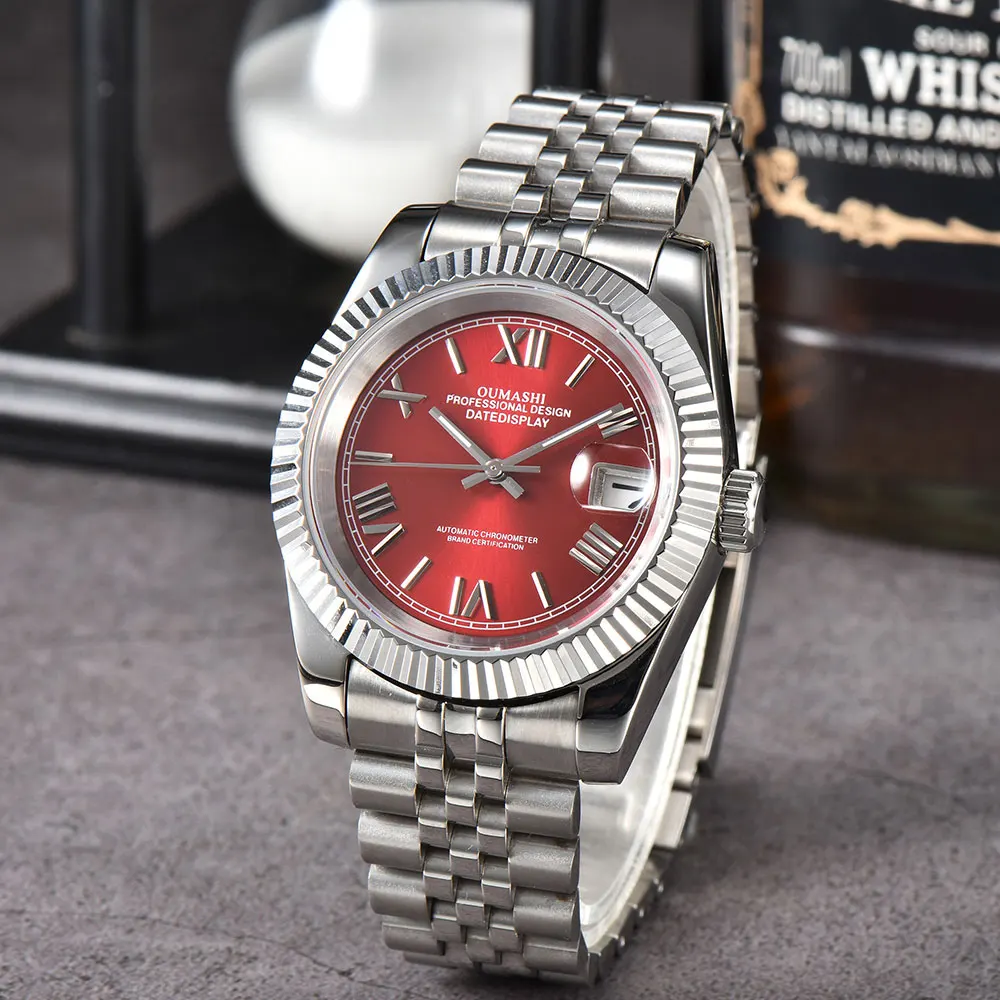 Customized 36mm/39mm NH35 movement Automatic Mechanical Watch Sapphire Glass stainless steel Luminous Waterproof Watch