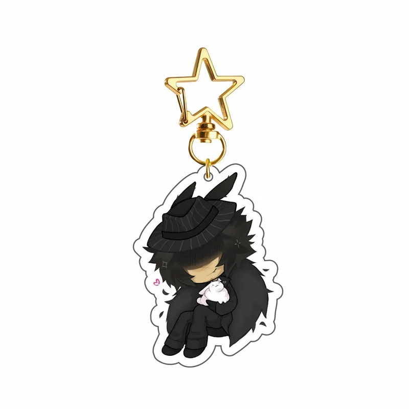 Game Forsaken Cosplay Key Chain Acrylic Figure Keychain Ornament Bags Pendant Keyring Collection Goods Creative Accessorios Prop