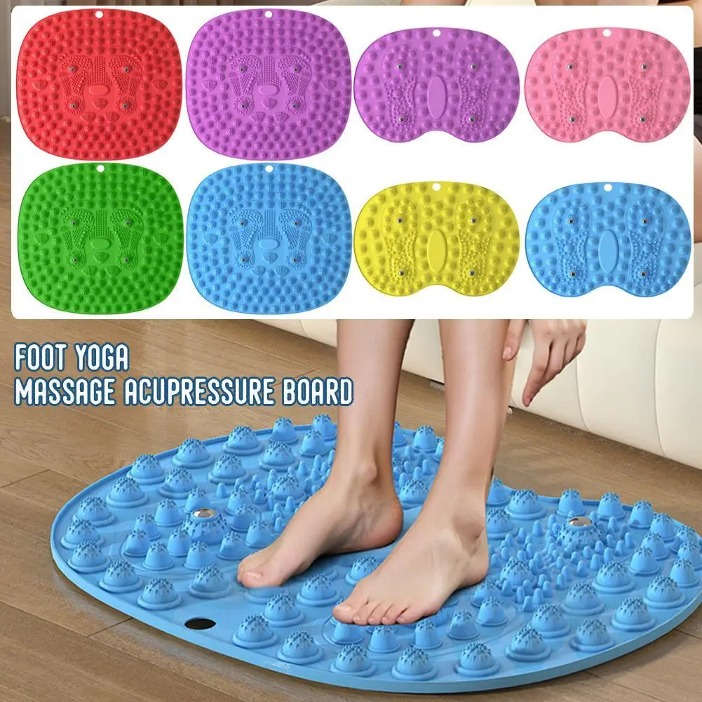 Large Round Thickened Fitness Hammer TPE Magnet Therapy Home Use Foot Bottom Massage Pad Slow Running Indicator Pressure Board