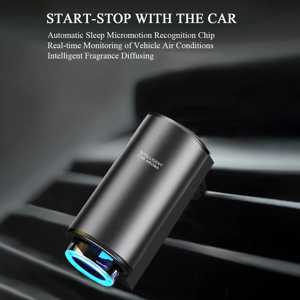 10ml Car Aroma Diffuser Aluminum 220mAh 2W Alloy + ABS Purify The Interior Space Of The Car, Quickly Eliminate Odors, Keep Fresh