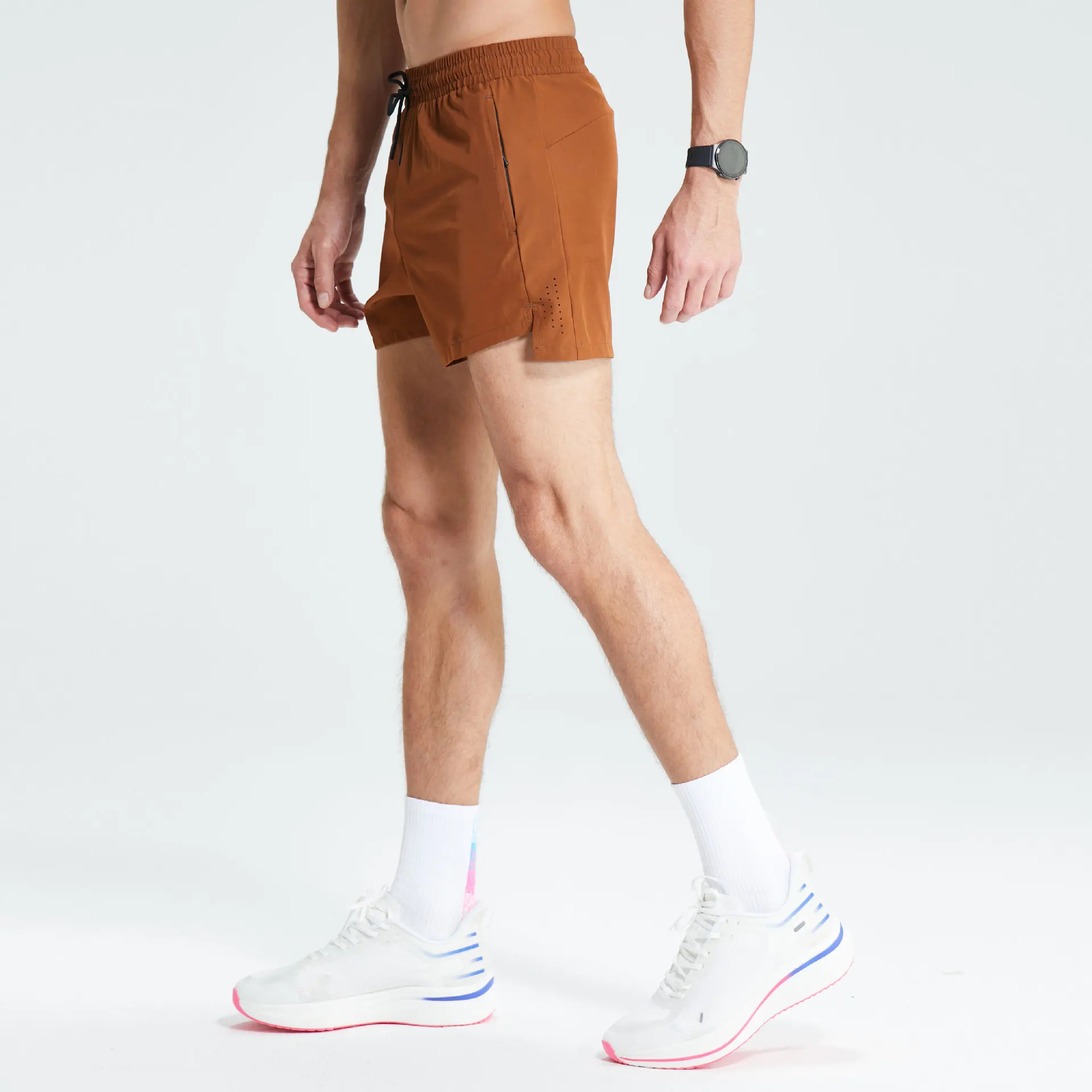 Pantaloncini sportivi running marathon track field pantaloni a tre punti pantaloncini fitness traspiranti in rete ad asciugatura rapida