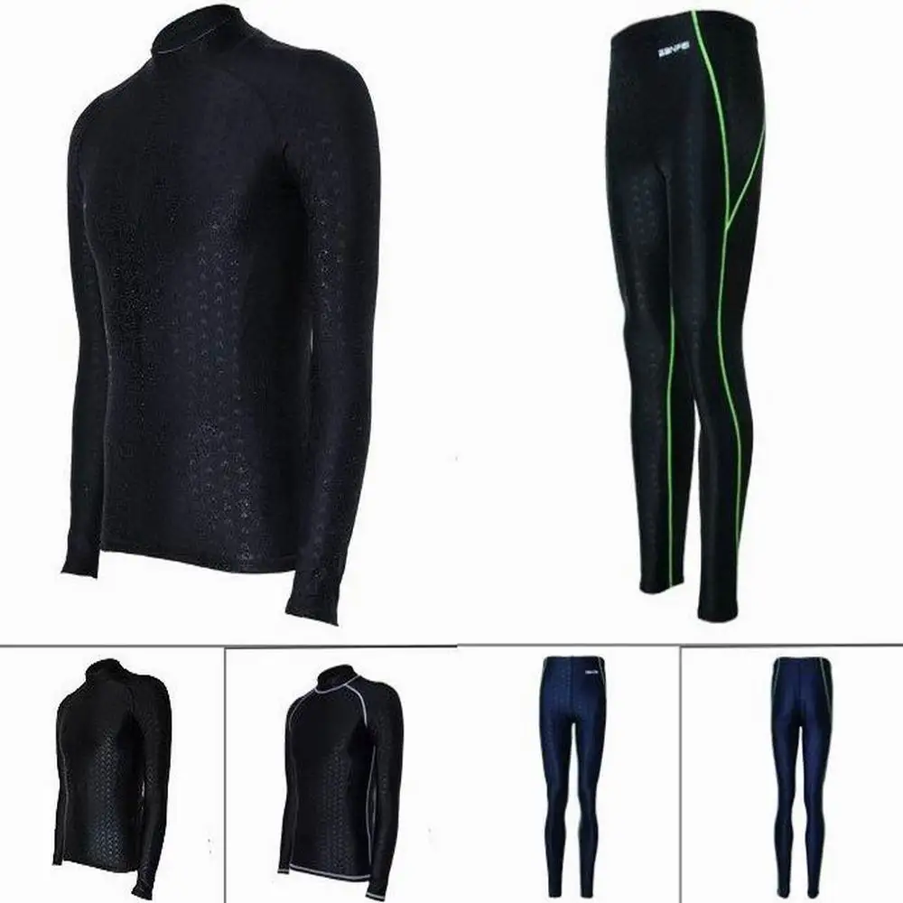 Men Wetsuit Long Sleeve Snorkeling Diving Suit Imitation Sharkskin Rash Guard Jellyfish Clothes surfing Suit Swimwear