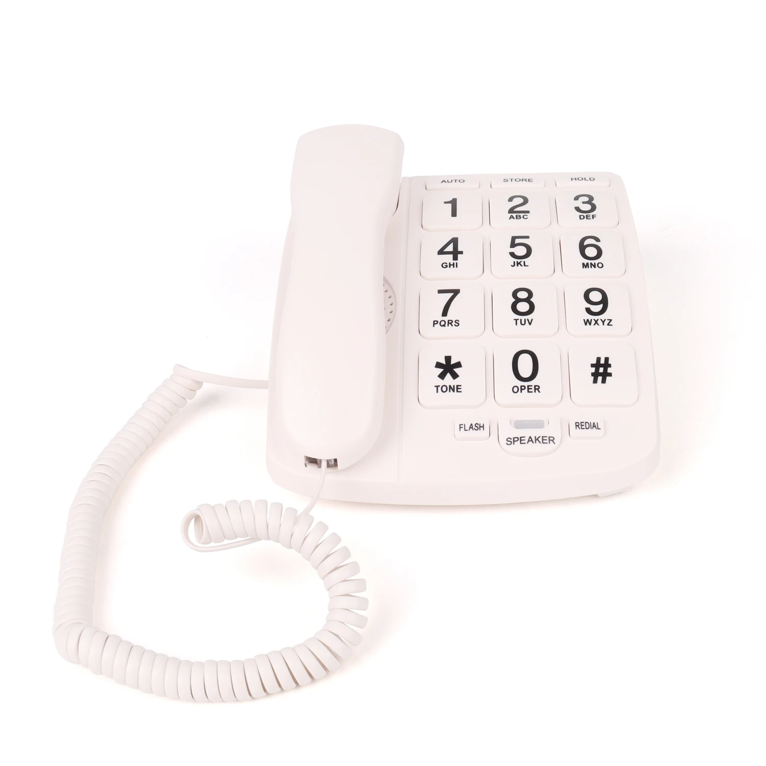 Telepon Tombol Besar untuk Lansia Telepon Rumah untuk Orang Tua Telepon Rumah Tombol Besar untuk Tunanetra