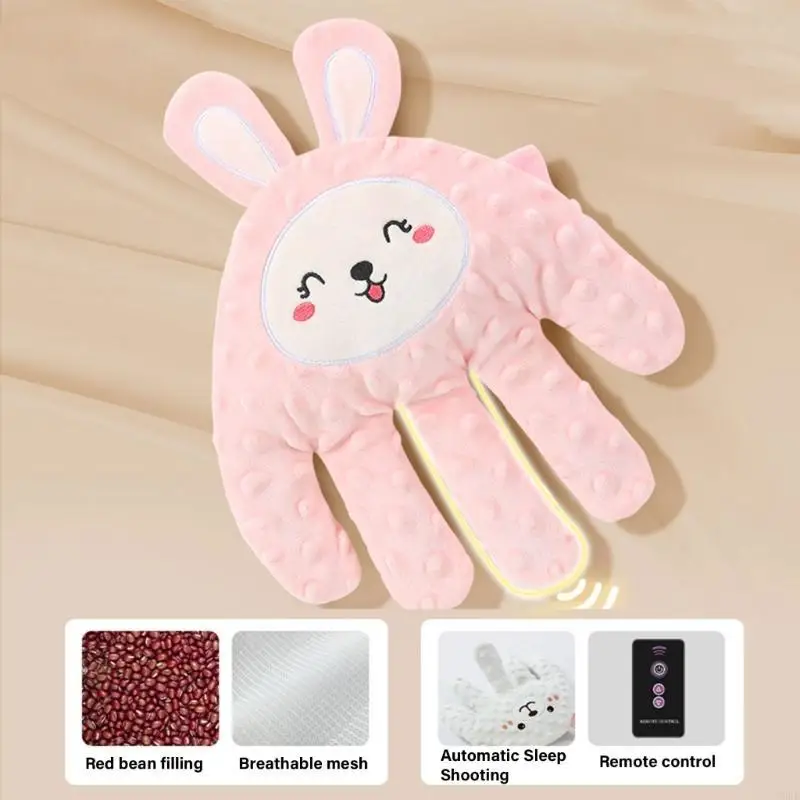 Tay làm dịu cho trẻ sơ sinh Trẻ sơ sinh Tóc gối Trở ra gối hoạt hình Động vật Phù xuất bằng cách điều khiển từ xa
