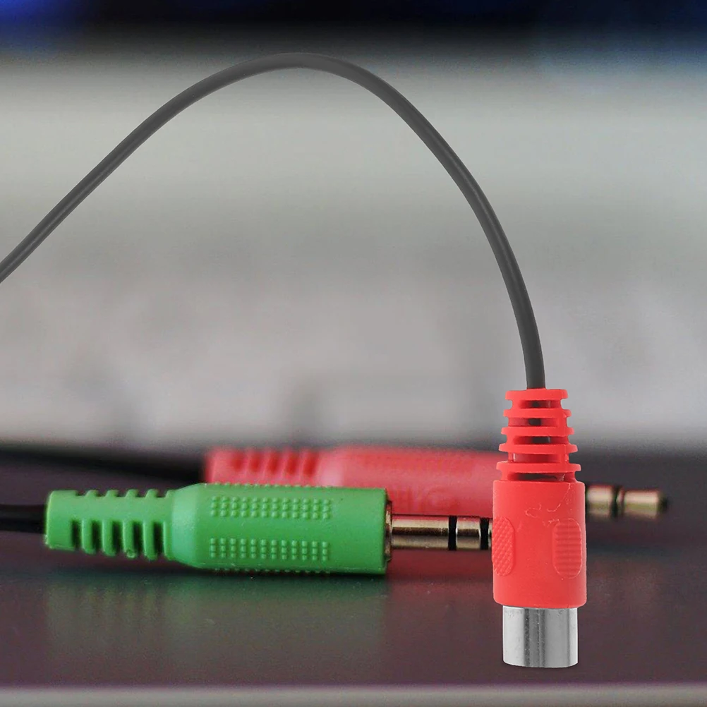 

2 Pcs 3.5mm Audio Jack Adapter Cable 90 Degree Bend 5 Pin DIN Audio Cable Converter for Computer MIDI Output 0.5m Length