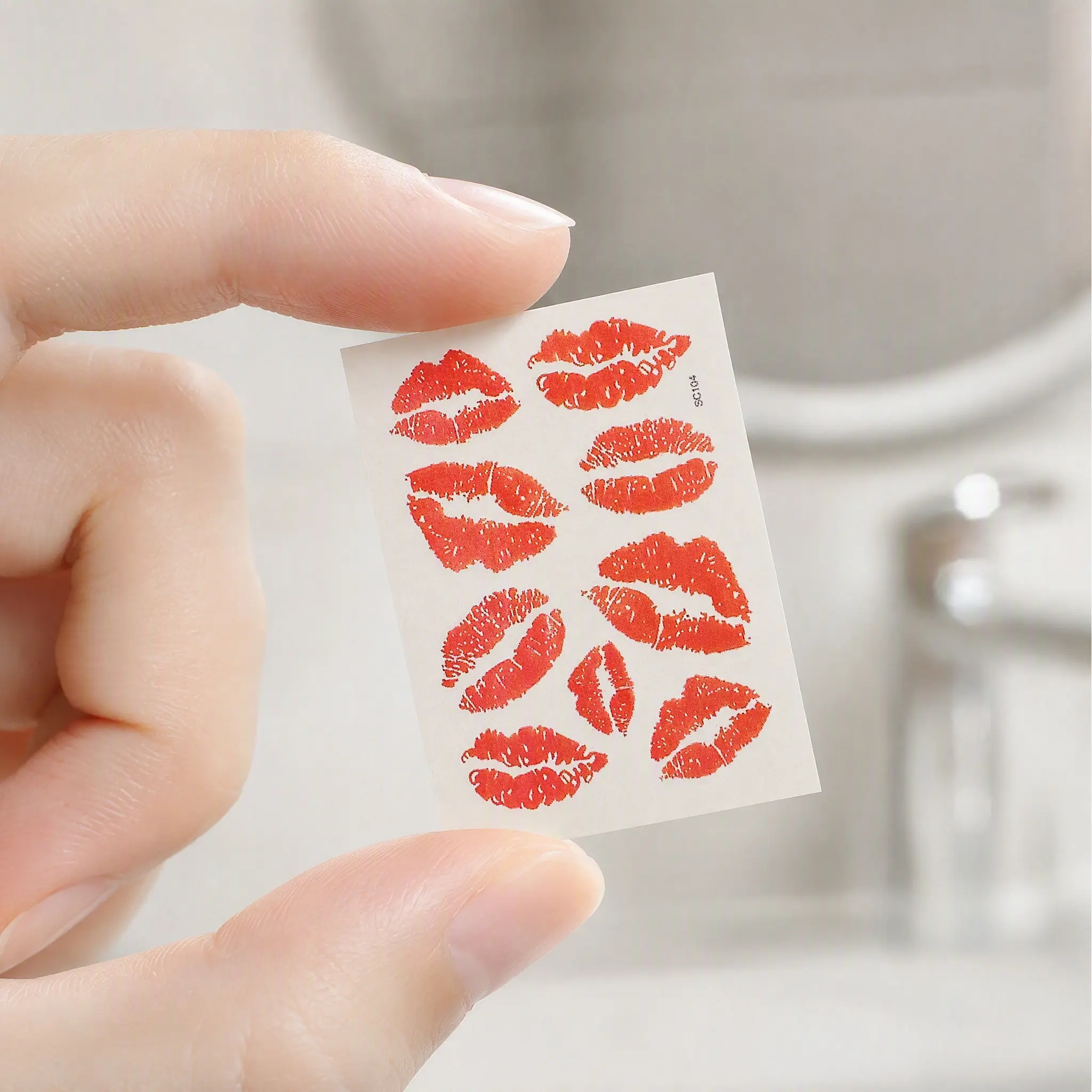 6Pcs Realistic Temporary Tattoos Hydrographic Print Waterproof Body Stickers for Women Men Teens Face Body Decoration