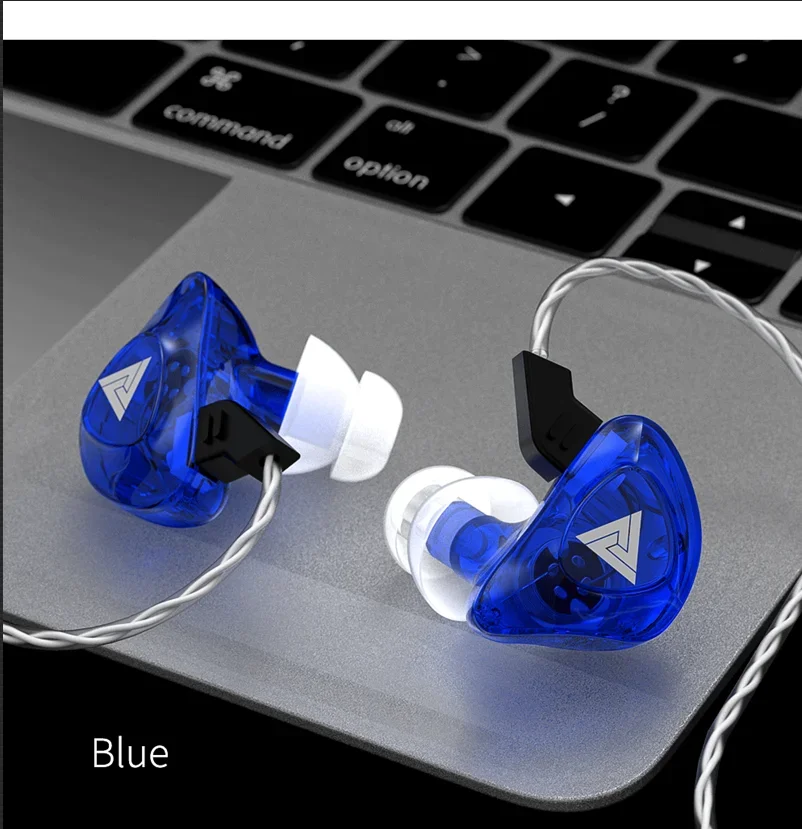 QKZ CK5 이어폰 스포츠 이어 버드 Apple Redmi 용 스테레오 유선 헤드폰 Samsung Music 휴대폰 마이크 핸즈프리가있는 헤드셋 실행