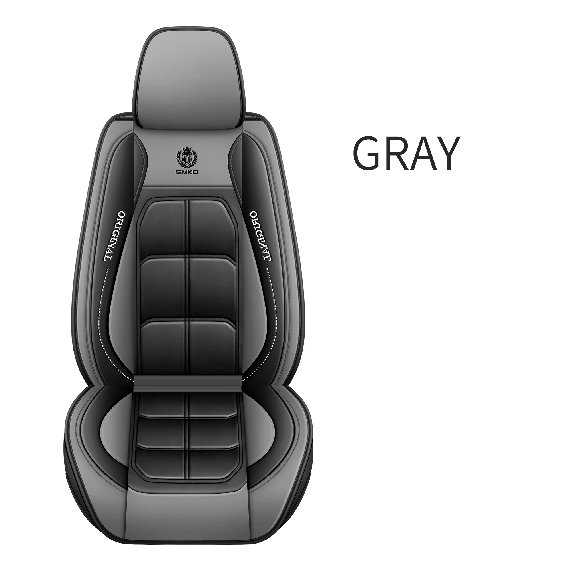 1pc Premium PU-leer Universele pasvorm Autostoelhoes All-Season Protector Mat met zacht kussen Volledig pakket stoelhoes