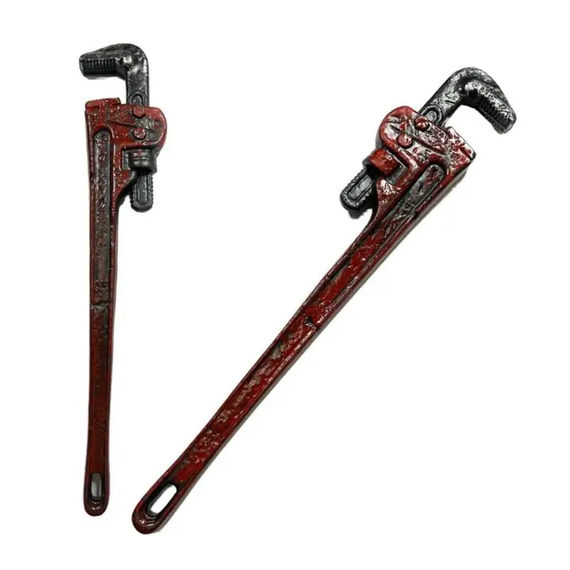

39BD Fake Wrench/Crowbars,Realistic Bloody Spanner Tricky Toy Halloween Costumes