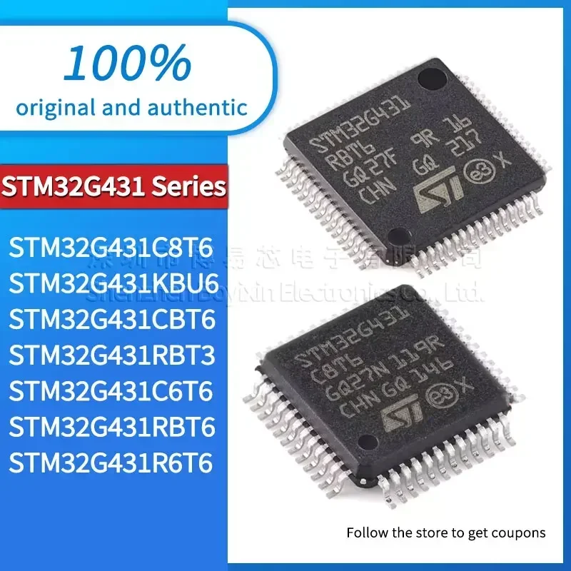 

STM32G431R6T6 STM32G431RBT6 STM32G431C6T6 STM32G431RBT3 STM32G431CBT6 STM32G431KBU6 STM32G431C8T6 original genuine