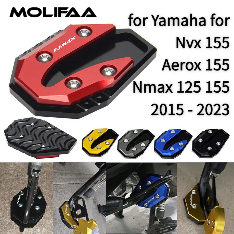 

Для Yamaha NMAX AEROX NVX 125 155 2015-2023 подставка для ног, боковая подставка, увеличитель, удлинитель с ЧПУ для мотоцикла, увеличенная пластина