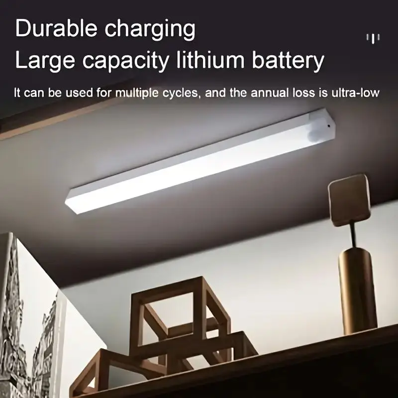 USB Charging Induction Light Wireless Warm White Night Light Suitable for Kitchen Wardrobe Corridor Staircase Room
