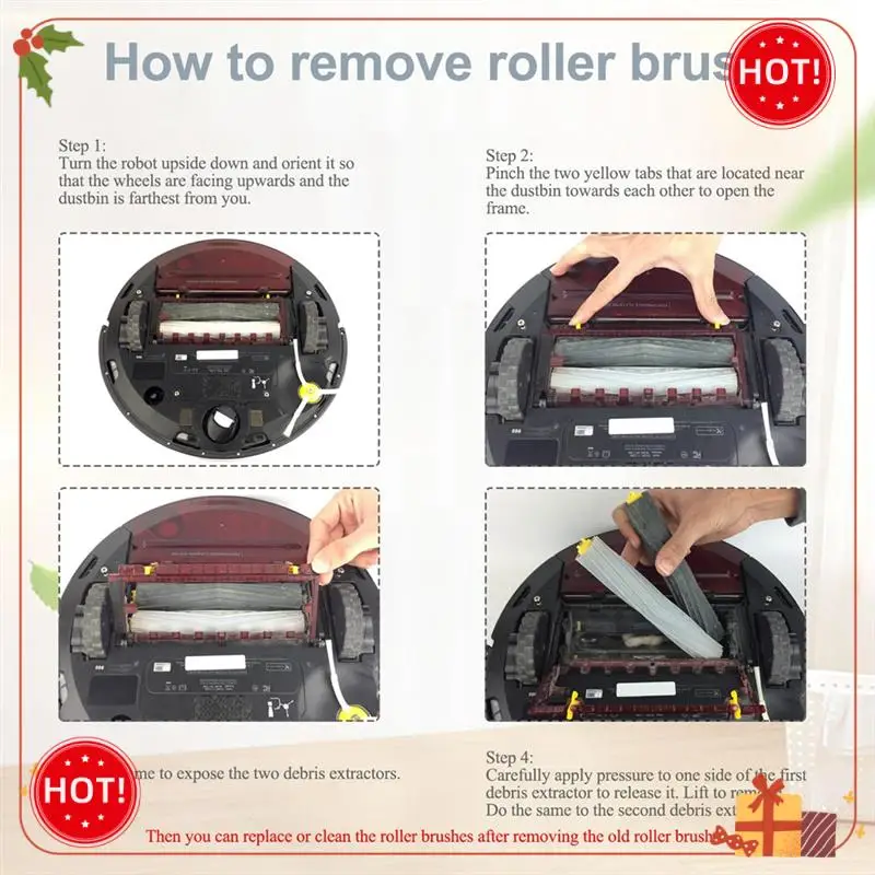 ABLE-For Irobot Roomba Accessories 860 865 866 870 871 980 960 966 981 أجزاء مكنسة كهربائية فرشاة تصفية